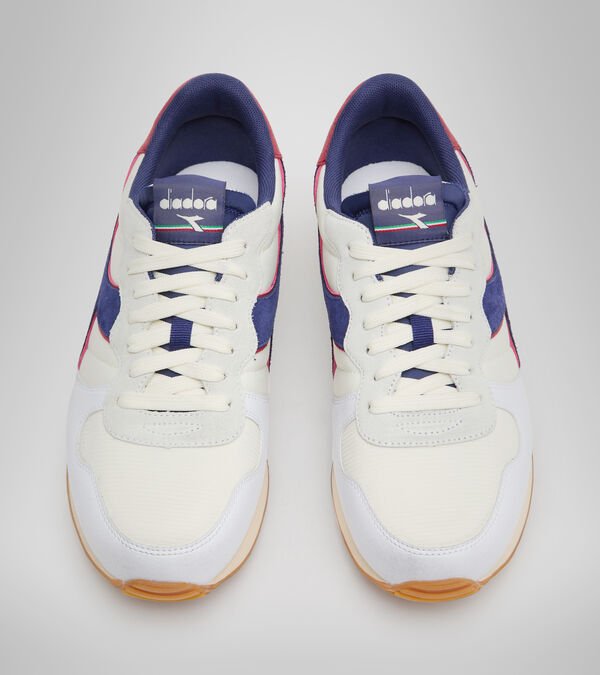 Tenis Diadora Camaro Icona Hombre Blancos Grises Azules | Mexico-371908