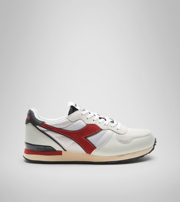 Tenis Diadora Camaro Icona Hombre Grises Rojos | Mexico-753046