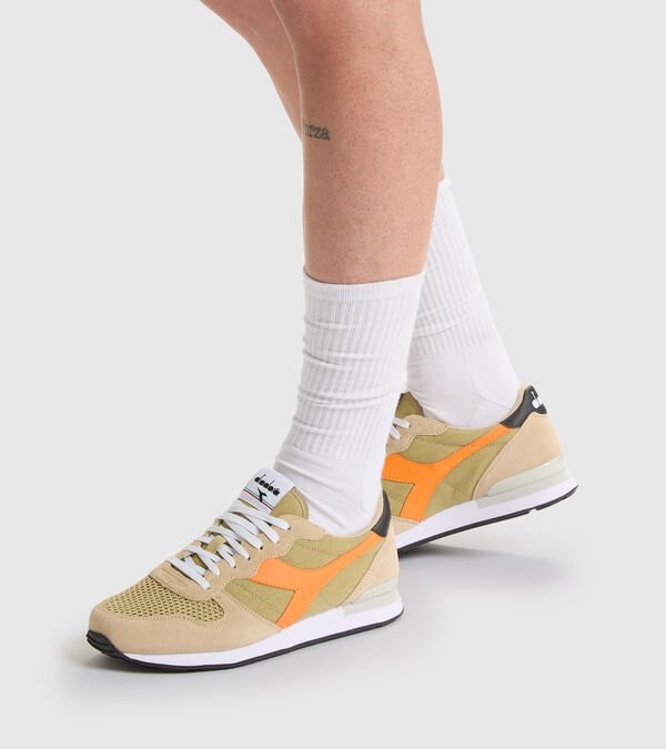 Tenis Diadora Camaro Natural Pack Hombre Kaki Naranjas | Mexico-749281