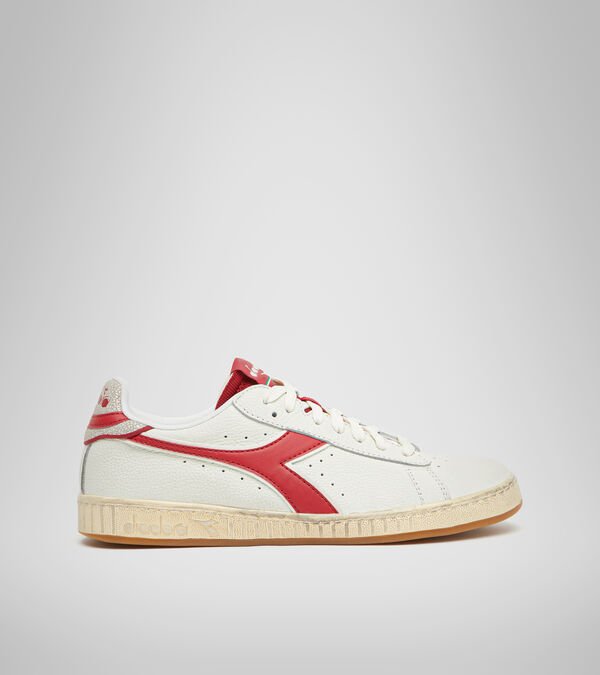 Tenis Diadora Game L Low Icona Hombre Blancos Rojos | Mexico-279341