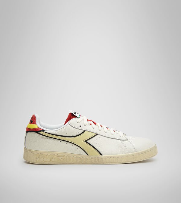 Tenis Diadora Game L Low Icona Mujer Blancos Amarillos Rojos | Mexico-195264