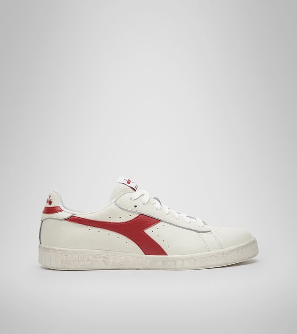 Tenis Diadora Game L Low Waxed Hombre Blancos Rojos | Mexico-132648