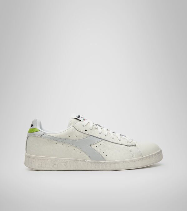 Tenis Diadora Game L Low Waxed Hombre Blancos Grises Verdes | Mexico-804917