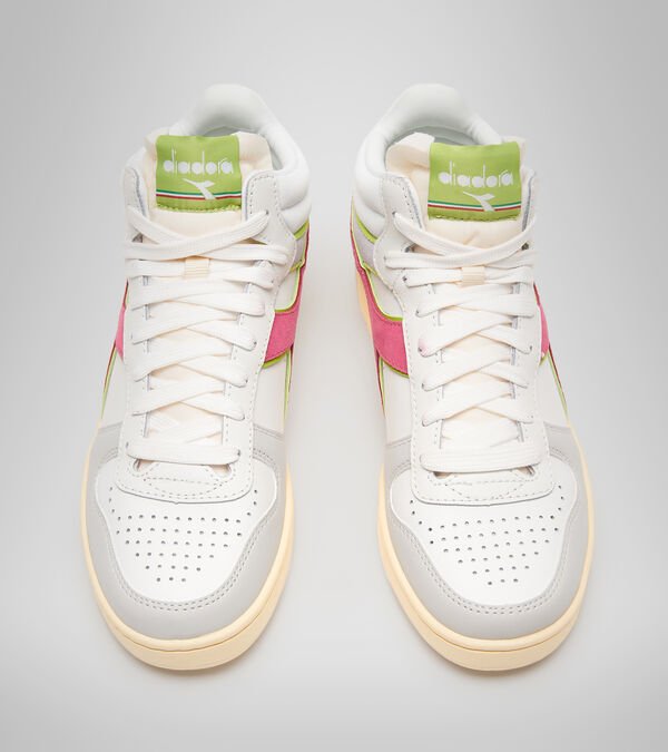 Tenis Diadora Magic Basket Demi Wn Mujer Blancos Grises Rojos | Mexico-109872