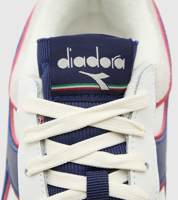 Tenis Diadora Magic Basket Low Icona Hombre Blancos Azules Rojos | Mexico-861930