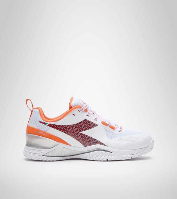 Zapatos de Tenis Diadora Blushield Torneo W Ag Mujer Blancos Naranjas Rojos | Mexico-614385