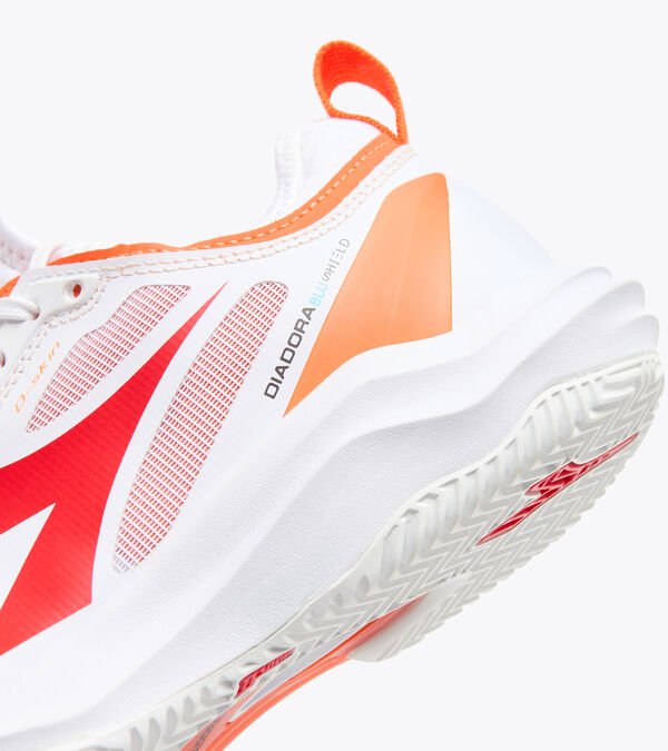 Zapatos de Tenis Diadora Speed Blushield Fly 3 + W Clay Mujer Blancos Naranjas Rojos | Mexico-205481