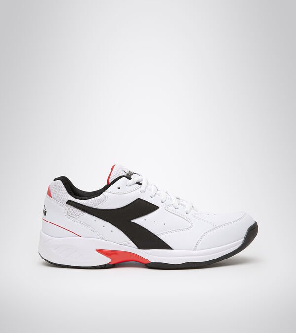 Zapatos de Tenis Diadora Volee 5 Hombre Blancos Negros Rojos | Mexico-812405