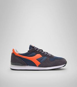 Tenis Diadora Camaro Hombre Azul Marino Naranjas | Mexico-624835