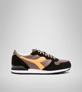 Tenis Diadora Camaro Hombre Negros Amarillos Marrom | Mexico-465120