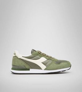 Tenis Diadora Camaro Hombre Verde Oliva Verdes Blancos | Mexico-596708