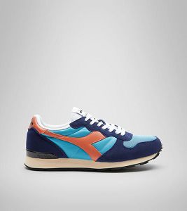 Tenis Diadora Camaro Mujer Azules Blancos Marrom | Mexico-802541