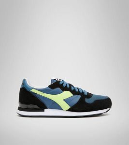 Tenis Diadora Camaro Mujer Azules Negros Amarillos | Mexico-549281