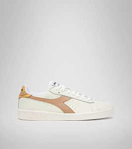 Tenis Diadora Game L Low Hombre Blancos Marrom Amarillos | Mexico-431879