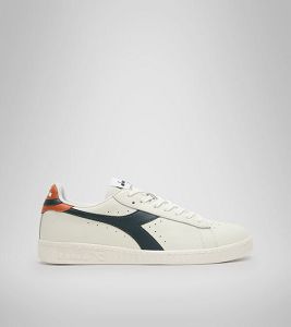 Tenis Diadora Game L Low Hombre Blancos Azul Marino | Mexico-641052