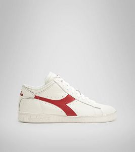 Tenis Diadora Game L Waxed Row Cut Mujer Blancos Rojos | Mexico-132068