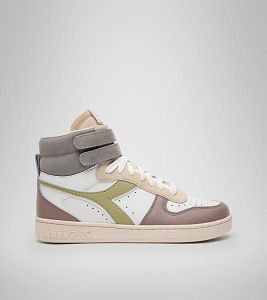 Tenis Diadora Magic Basket Mid Icona Wn Mujer Blancos | Mexico-541307