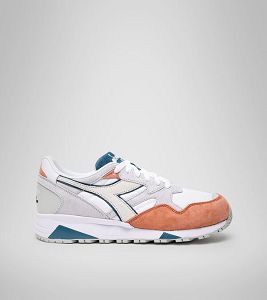 Tenis Diadora N9002 Overland Hombre Grises Blancos Azules | Mexico-758023