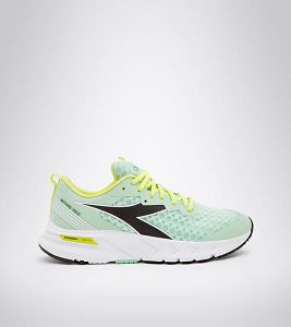 Tenis Para Correr Diadora Mythos Blushield Volo W Mujer Verdes Negros Blancos | Mexico-741892